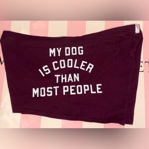 Victoria’s Secret Pink boyshort panties PINK cotton my dog is cooler graphic